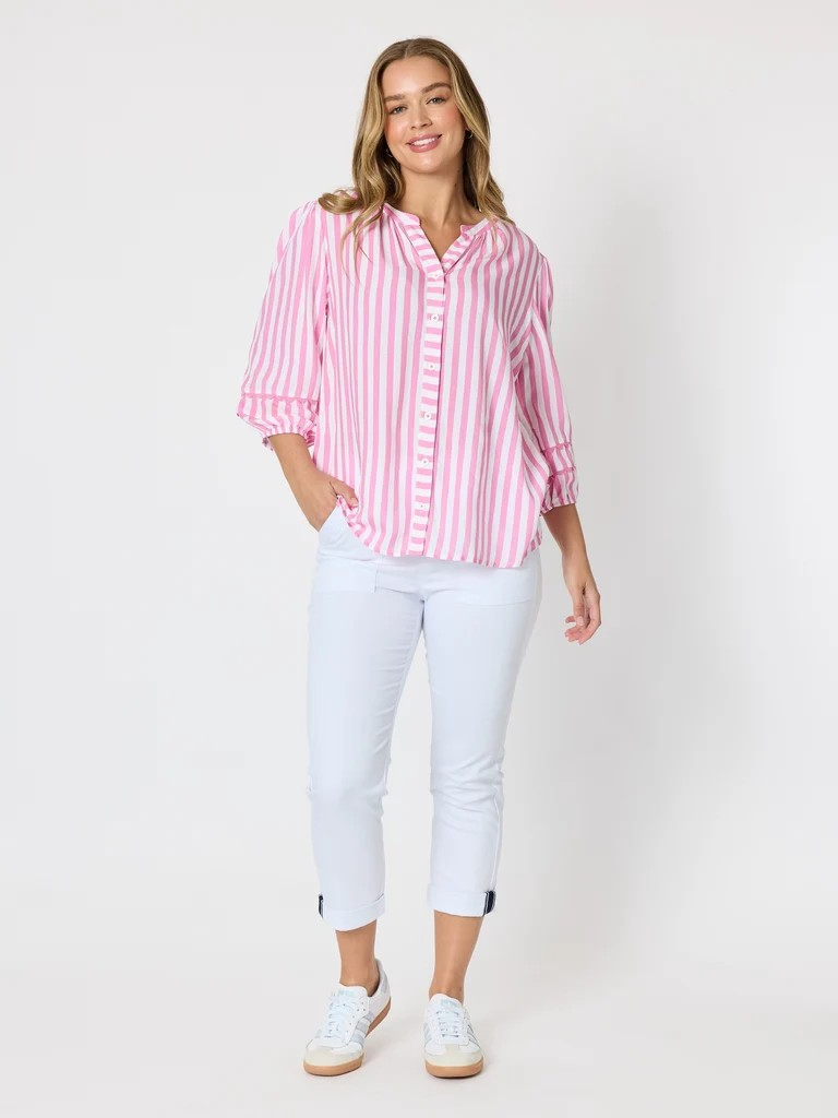 Threadz Montecito Stripe Top - 2 Colours