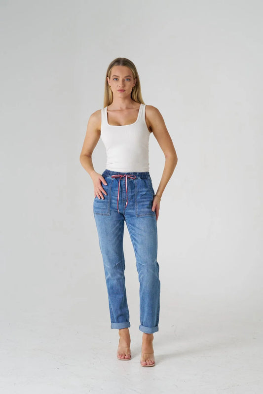 Wakee Denim BA2320 Dark Jogger