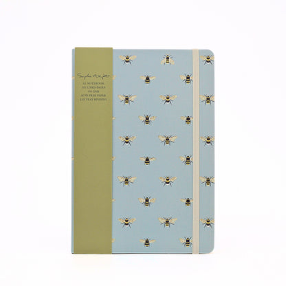 Sophie Allport A5 Soft Cover Notebook Bees Journal Blue Gift