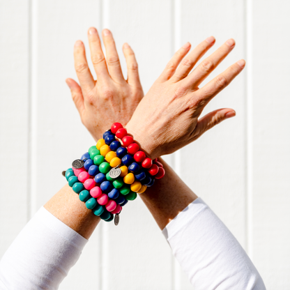 Greenwood Designs Rock Bracelets: Bright Pink