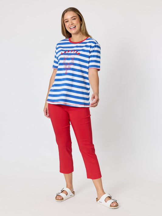Threadz Rhode Island Stripe Tee - 2 Colours