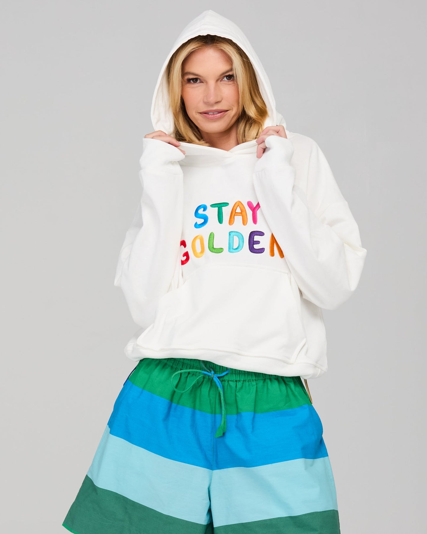 Boom Shankar Meeko Embroidered Jumper - White Multi