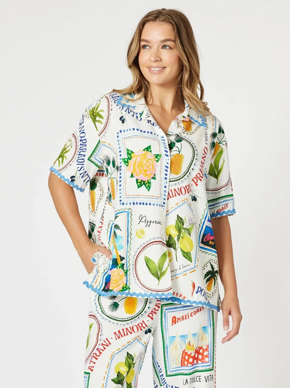 Threadz Amalfi Shirt - Blue / Multi