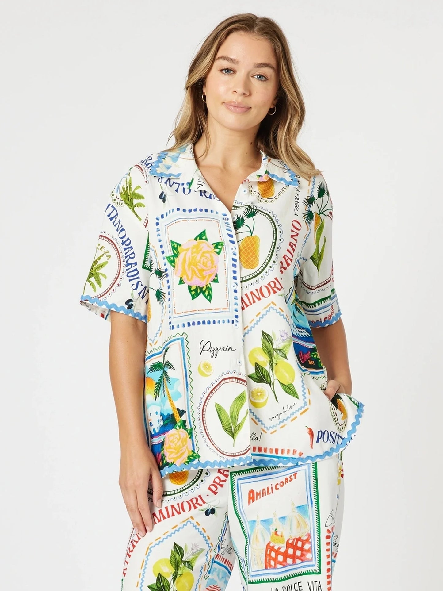 Threadz Amalfi Shirt - Blue / Multi