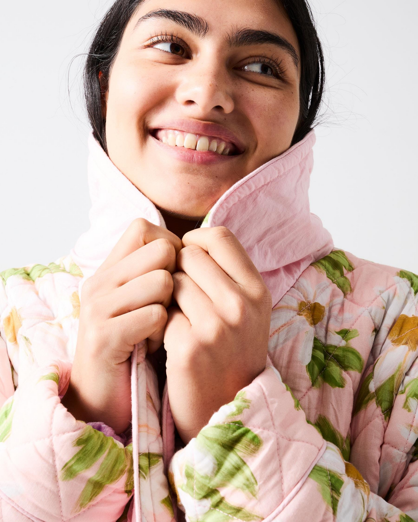 Kip and Co Sweet Daisy Quilted Cotton Robe - S/M - L/XL