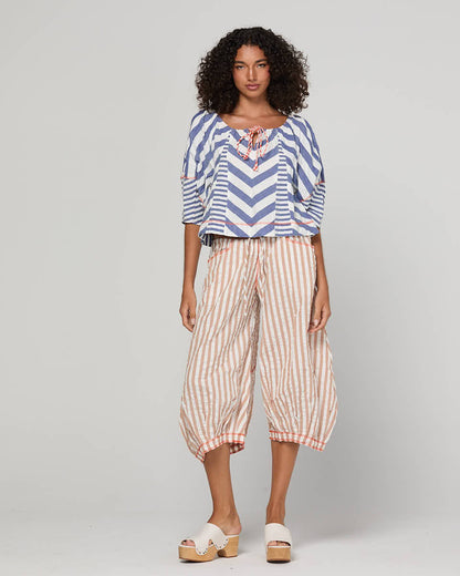 Lucia Top - Ocean Stripe