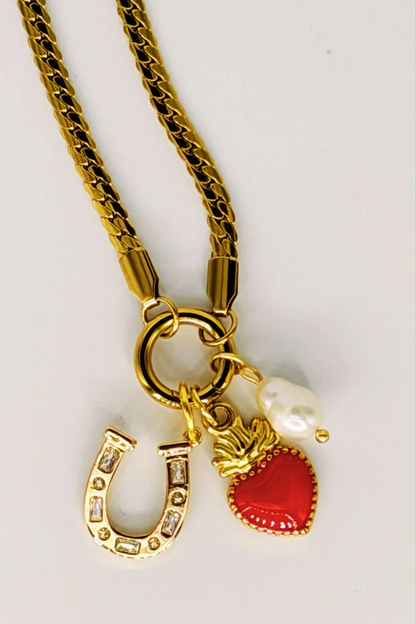 Mosk Melbourne Lucky Love Charm Necklace