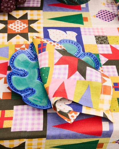 Kip and Co Christmas Patchwork 4P Napkin Set