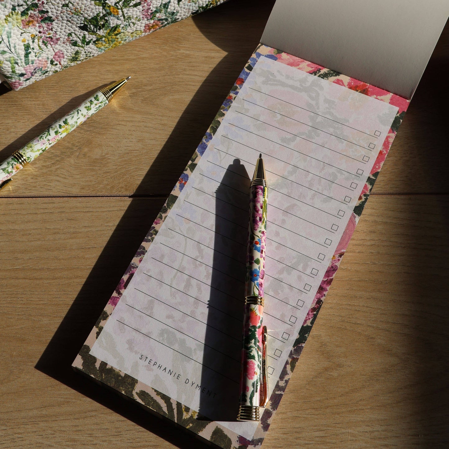 Magnetic Notepad To Do List Notebook Floral Gift For Her