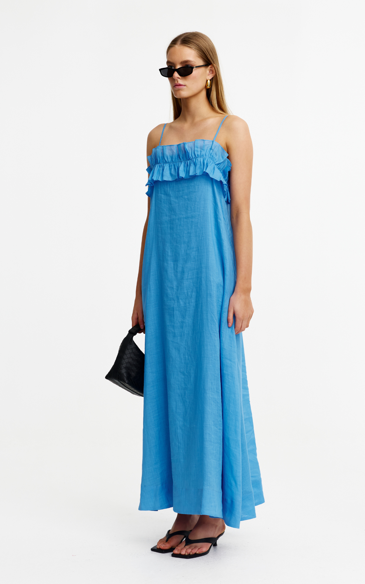 Blue Azure Kinny Lola Ramie Maxi Dress