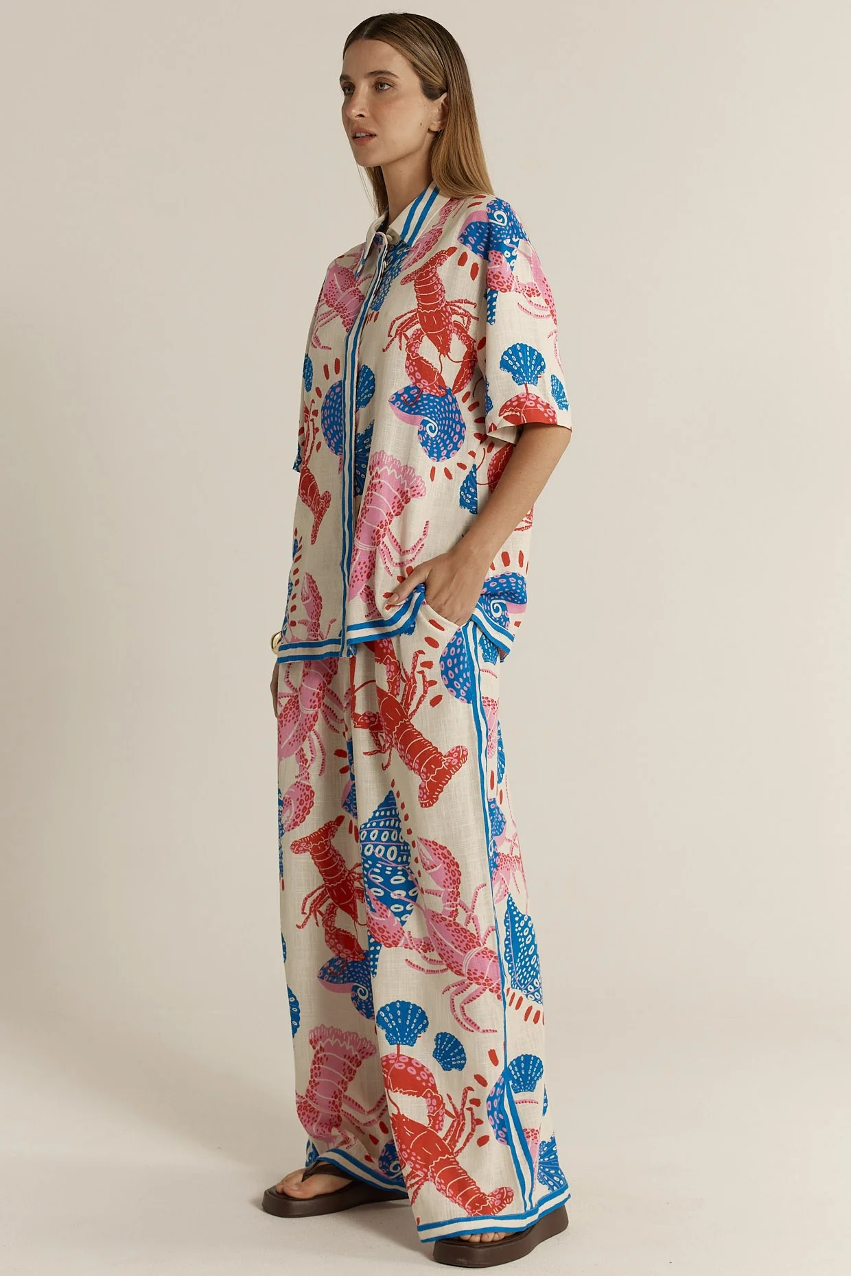 Fate+Becker Soleil Shirt - Lobster