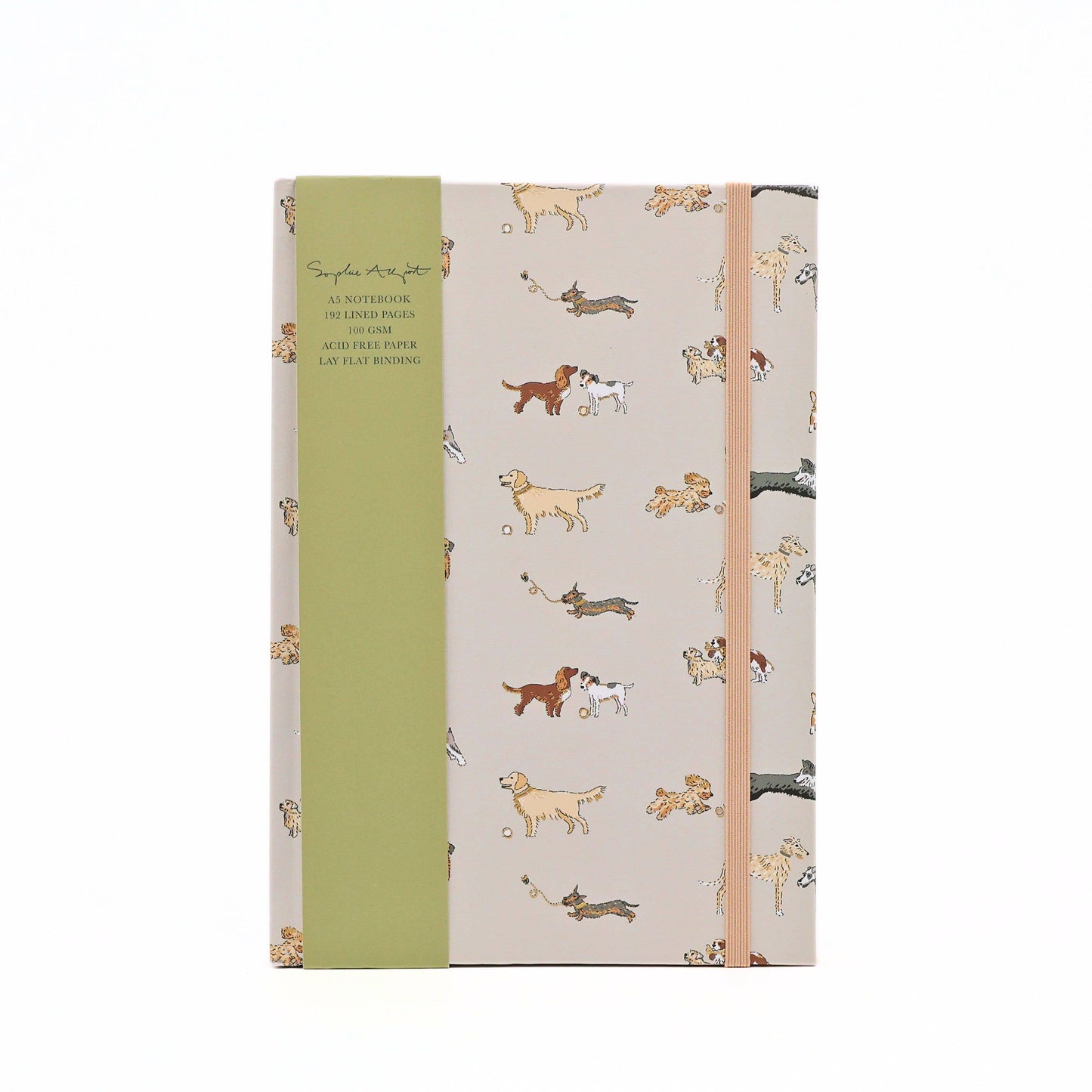 Sophie Allport A5 Hardcover Notebook Dogs Journal Cream Gift