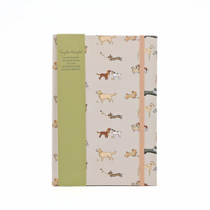 Sophie Allport A5 Hardcover Notebook Dogs Journal Cream Gift