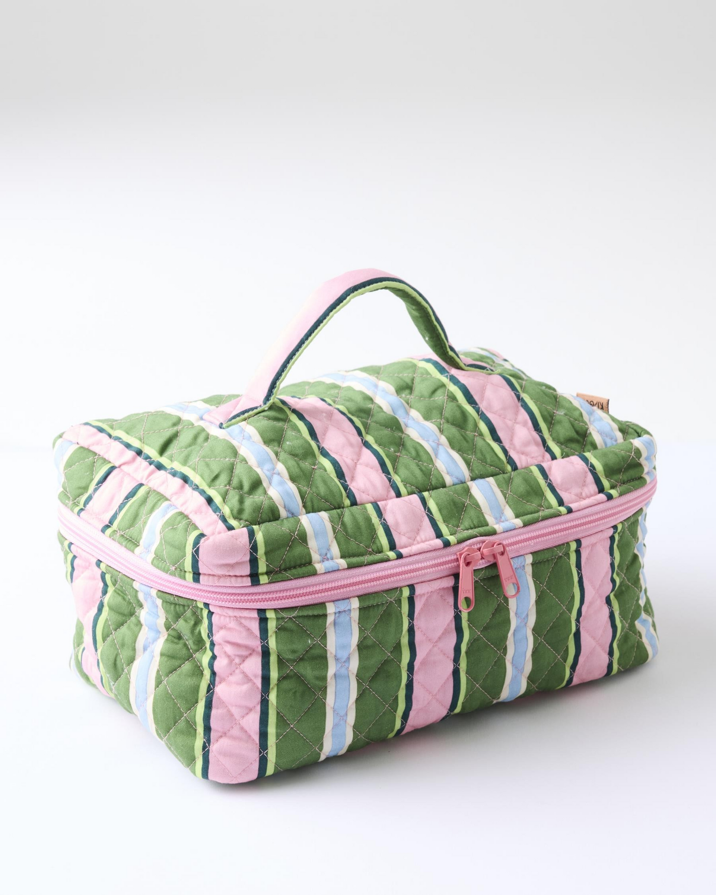Kip and Co Cactus Stripe Cotton Toiletry Case - One Size