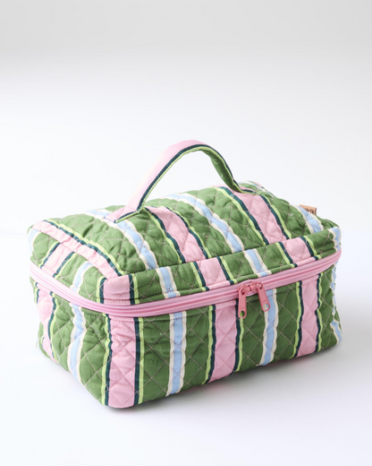 Kip and Co Cactus Stripe Cotton Toiletry Case - One Size