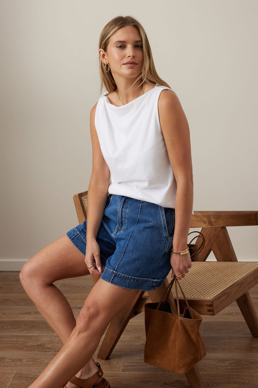 women’s casual twist tank top | 100% Australian cotton