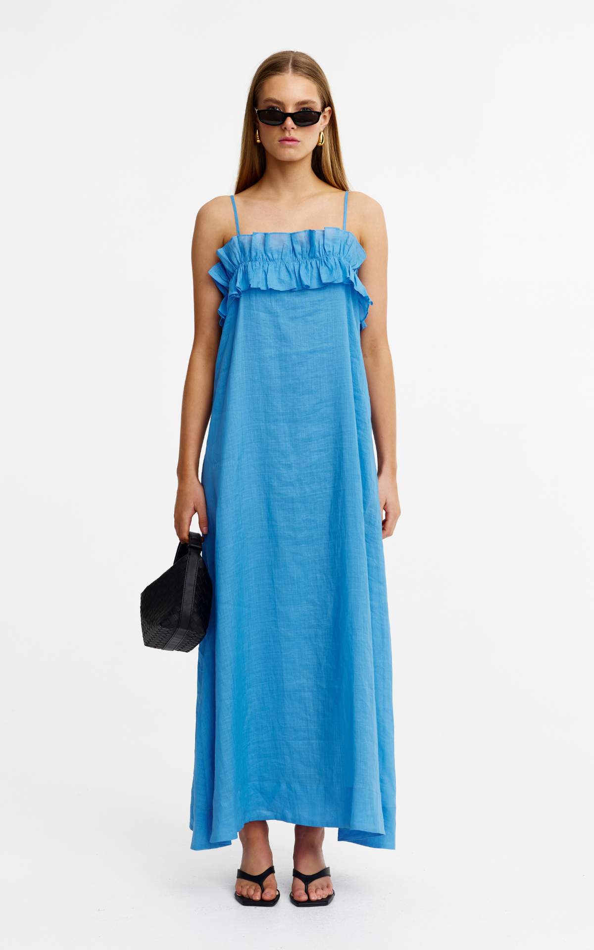 Blue Azure Kinny Lola Ramie Maxi Dress