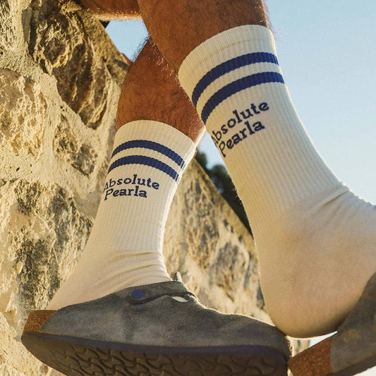 Skwosh Absolute Perla Socks in Blue Stripe: Blue Stripe / 6-10