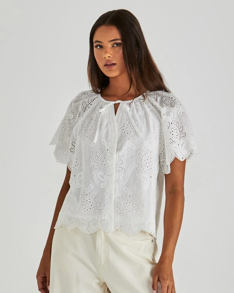 Sass Ani Blouse White