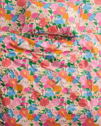 100% organic cotton floral pink bed sheets | Kip & Co