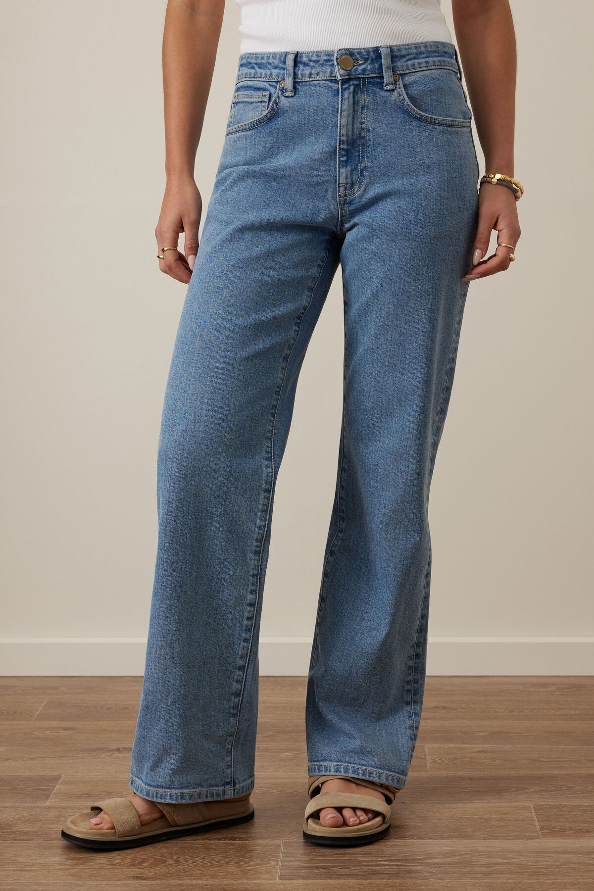 Ceres Life Sydney Straight leg Jean Vintage Blue