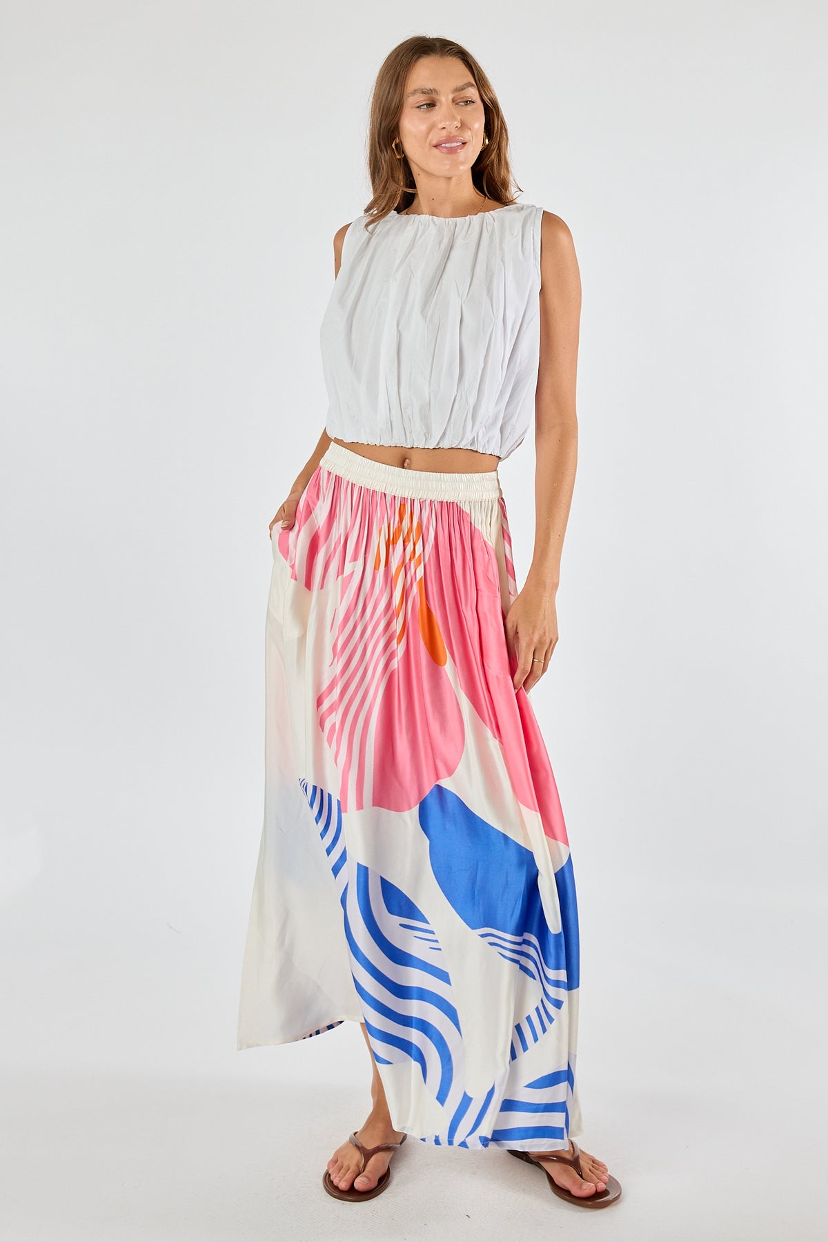 Itami Papillon Skirt White