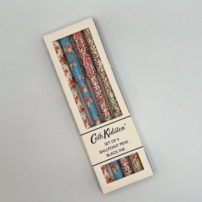 Cath Kidston Gift 4 Pens Stationery Flowers