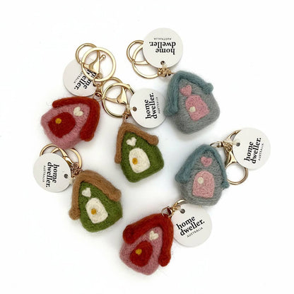 Home Dweller Felt House Keychain