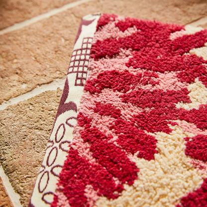 Sage and Clare Isabella Bath Mat Crimson