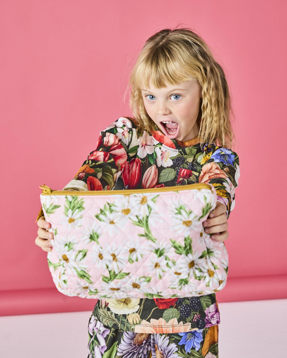 Kip and Co Sweet Daisy Quilted Cotton Toiletry Purse