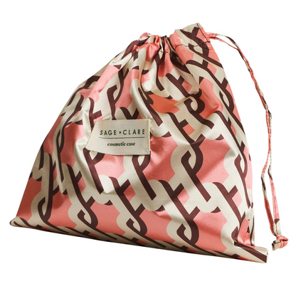 Sage & Clare Delphine Cosmetic Pouch - Garnet