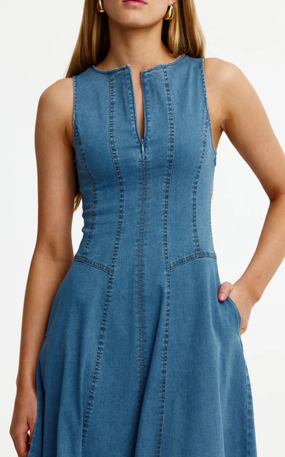 Kinny Indie Dress - Vintage Denim