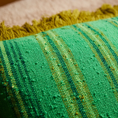 Sage & Clare Nicolette Woven Cushion - Spring Green