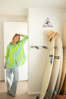 Hut and Co Lunch With Me Boyfriend Linen Shirt