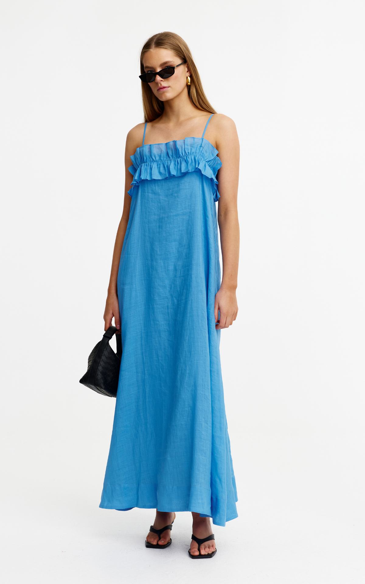 Blue Azure Kinny Lola Ramie Maxi Dress