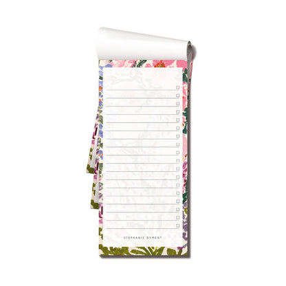 Magnetic Notepad To Do List Notebook Floral Gift For Her