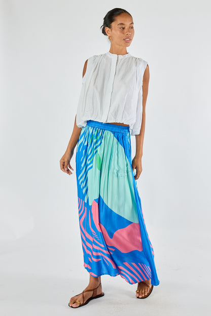 Itami Papillon Skirt Blue