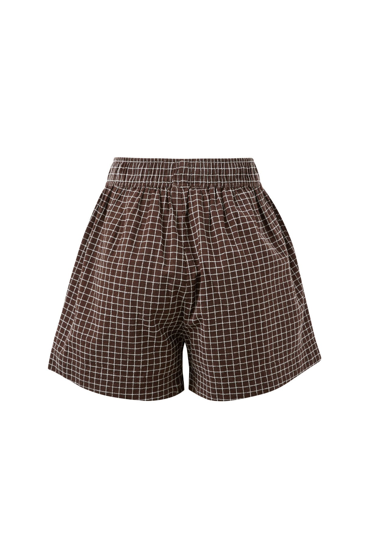 Ceres Life Mila Short - Textured Chocolate Check