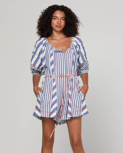Lucia Playsuit - Ocean Stripe