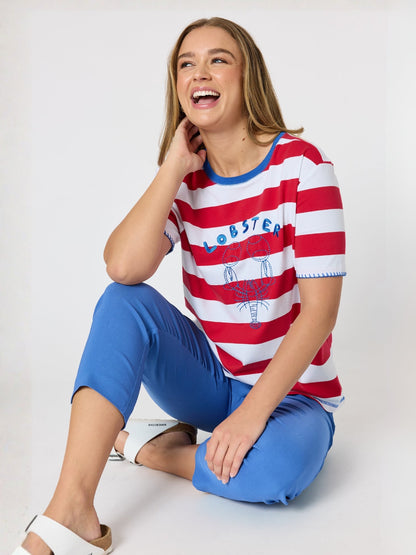Threadz Rhode Island Stripe Tee - 2 Colours