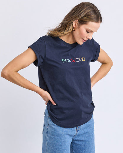 Foxwood Confetti Tee Navy
