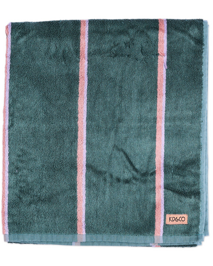 Kip and Co Wakame Crush Stripe Bamboo Terry Bath Towel