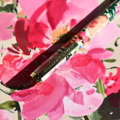 Single Gift Pen Boxed Engraved Floral Stephanie Dyment