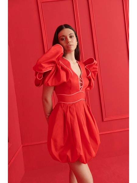 Celia B Orbit Dress Red