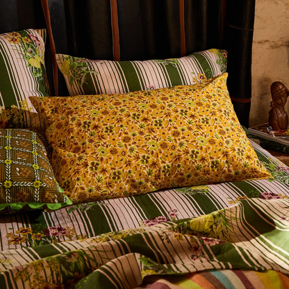 Sage & Clare Magnolia Cotton Standarad Pillowcase Set - Ochre