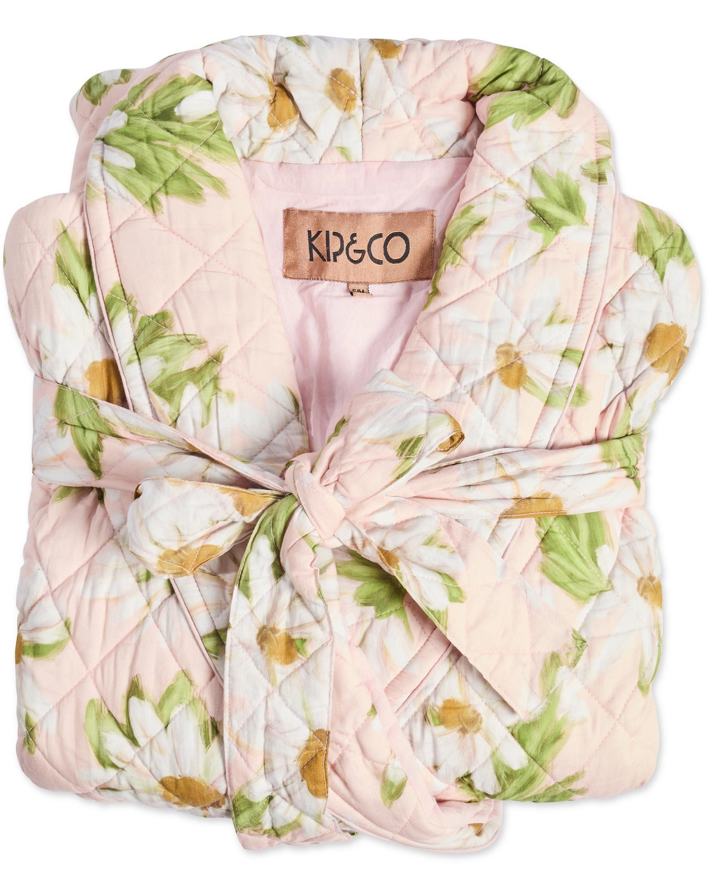 Kip and Co Sweet Daisy Quilted Cotton Robe - S/M - L/XL