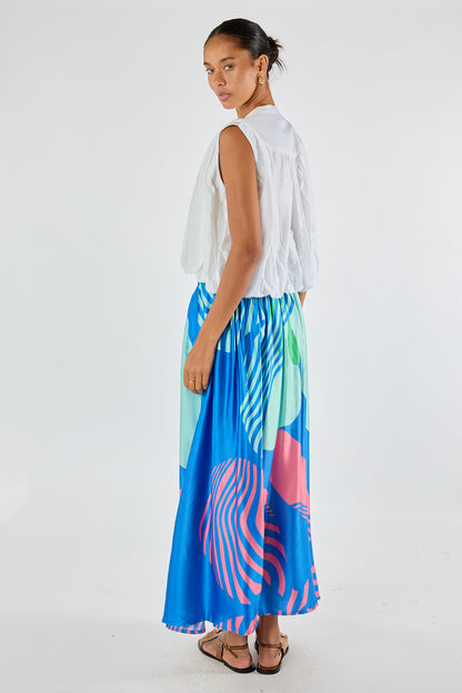 Itami Papillon Skirt Blue