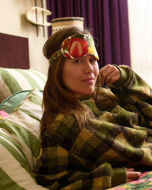 Kip and Co Cottage Garden Silk Eye Mask