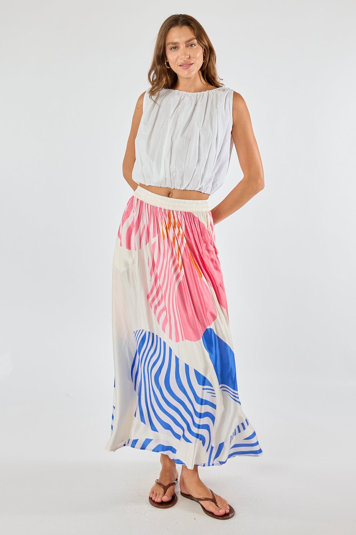 Itami Papillon Skirt White