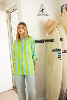 Hut and Co Lunch With Me Boyfriend Linen Shirt